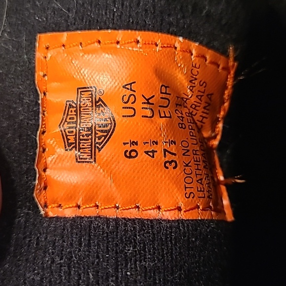 Harley-Davidson Women's Black and Orange Flame Boots - Picture 9 of 9